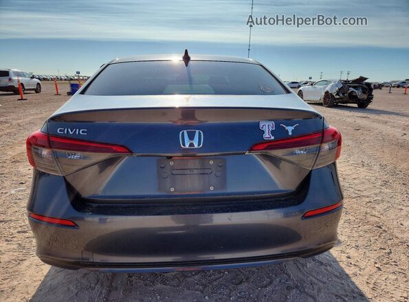 JHMFE1F76NX009286 2022 HONDA CIVIC Gray უკანა ხედი