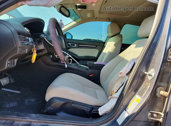 JHMFE1F76NX009286 2022 HONDA CIVIC Gray წინა სალონის ხედი