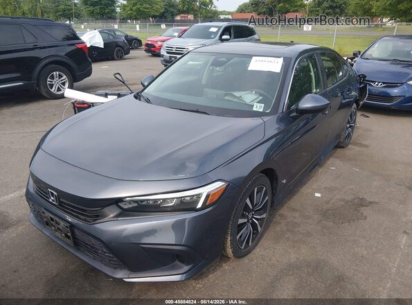 JHMFE1F7XNX010117 2022 HONDA CIVIC Gray Передня ліва чверть