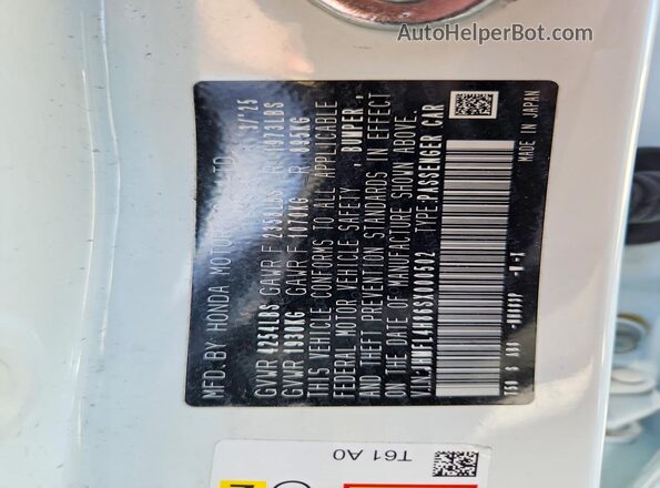 JHMFL4H86SX000502 2025 HONDA CIVIC White Շարժիչի բաժամունքի տեսք