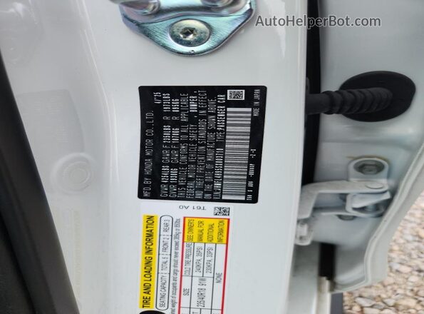 JHMFL4H95SX003710 2025 HONDA CIVIC White Вид наклейки з VIN-кодом