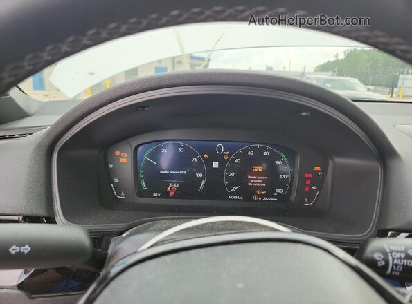 JHMFL4H95SX003710 2025 HONDA CIVIC White Вид щитка приладів