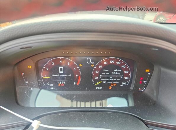 JHMFL5G45PX002060 2023 HONDA CIVIC Gray ხელსაწყოთა პანელის ხედი