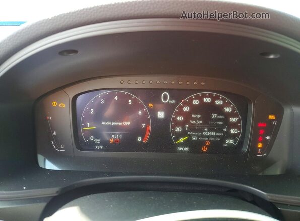 JHMFL5G45SX008014 2025 HONDA CIVIC Красный Вид щитка приборов