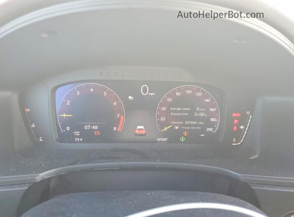 JHMFL5G46PX001385 2023 HONDA CIVIC White Widok zestawu wskaźników