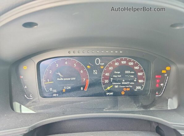 JHMFL5G48SX008699 2025 HONDA CIVIC White Սարքավորումների վահանակի տեսք