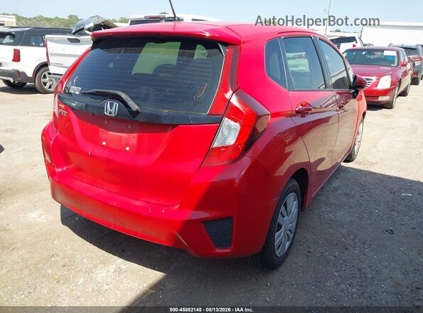 JHMGK5H52GS015571 2016 HONDA FIT Красный Задняя правая четверть