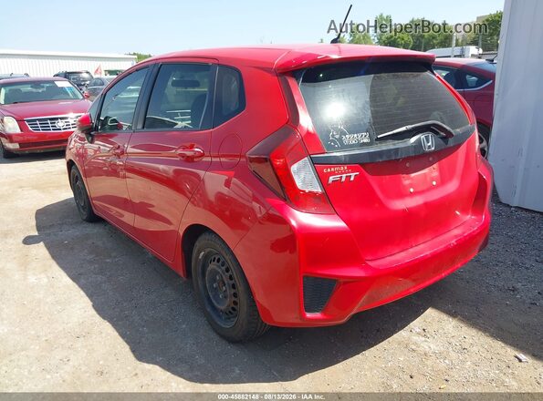 JHMGK5H52GS015571 2016 HONDA FIT Красный Задняя левая четверть