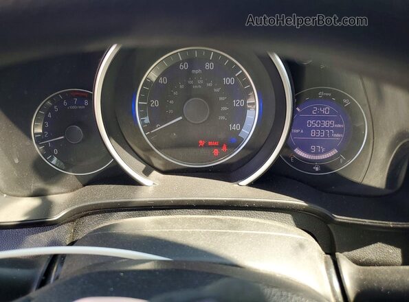JHMGK5H54HS000247 2017 HONDA FIT Белый Вид щитка приборов