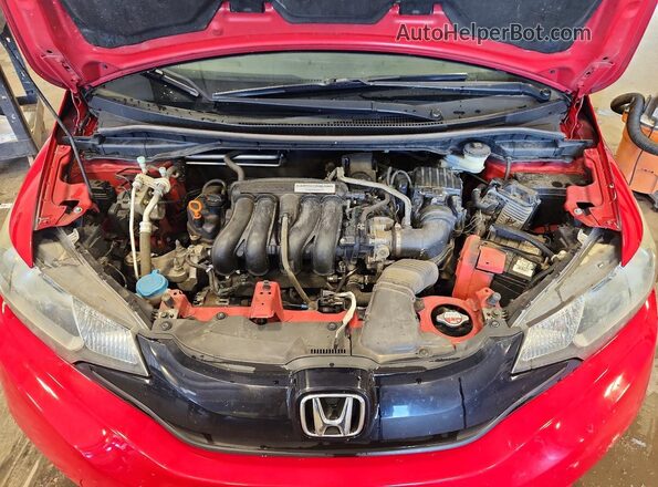 JHMGK5H57GS004890 2016 HONDA FIT Red Widok wnętrza z tyłu