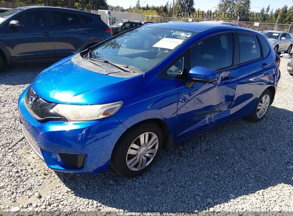 JHMGK5H58GX014654 2016 HONDA FIT Blue Առջևի ձախ երեք քառորդ տեսարան