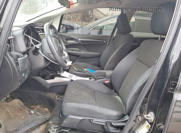 JHMGK5H58HS015026 2017 HONDA FIT Black წინა სალონის ხედი
