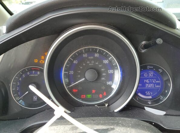 JHMGK5H59GS015325 2016 HONDA FIT White Вид щитка приладів