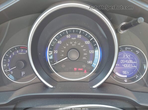 JHMGK5H59HS005010 2017 HONDA FIT Silver Widok tylnych siedzeń