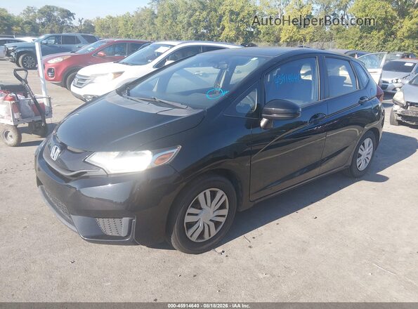 JHMGK5H59HS020302 2017 HONDA FIT Black წინა მარცხენა ხედი სამი მეოთხედიდან