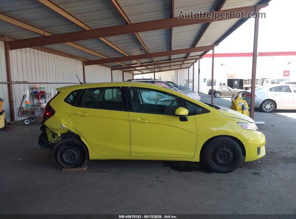 JHMGK5H5XGS009243 2016 HONDA FIT Yellow Սալոնի հետևի տեսք