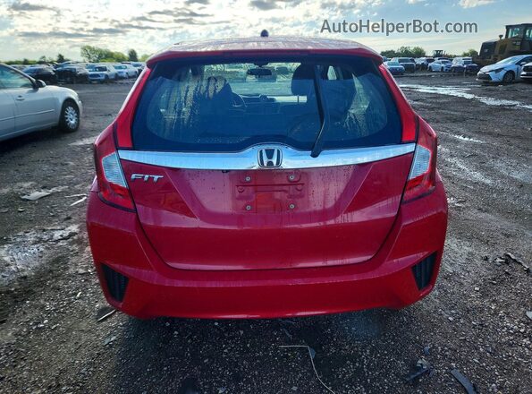 JHMGK5H70GS003498 2016 HONDA FIT Red უკანა ხედი