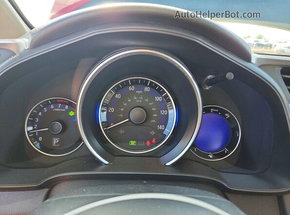 JHMGK5H70GS003498 2016 HONDA FIT Red ხელსაწყოთა პანელის ხედი