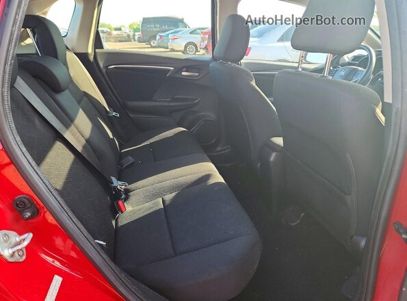 JHMGK5H70GS003498 2016 HONDA FIT Red უკანა სავარძლების ხედი