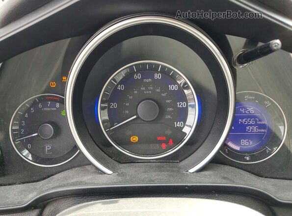 JHMGK5H74GX033574 2016 HONDA FIT Blue Widok zestawu wskaźników