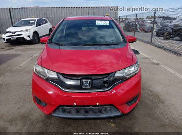 JHMGK5H7XGS014623 2016 HONDA FIT Красный Вид задней части салона