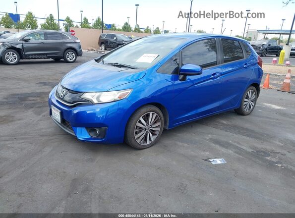 JHMGK5H7XHS018379 2017 HONDA FIT Blue Front left