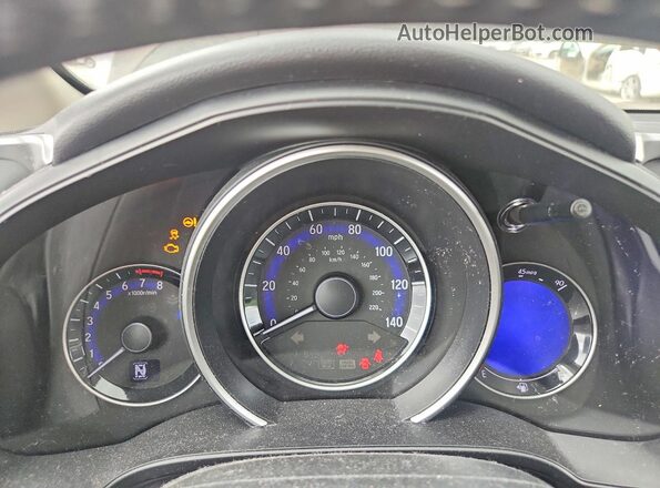 JHMGK5H89HS008306 2017 HONDA FIT Gray Widok zestawu wskaźników
