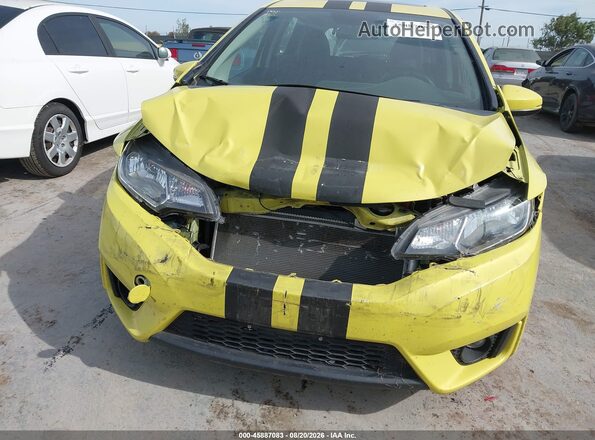 JHMGK5H99HS013885 2017 HONDA FIT Желтый Вид задней части салона