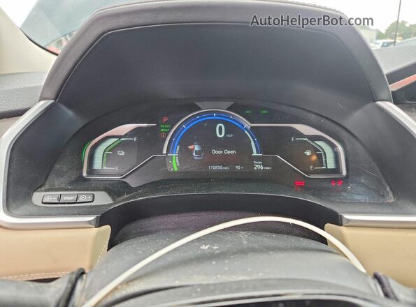 JHMZC5F10JC013230 2018 HONDA CLARITY Green Вид щитка приладів