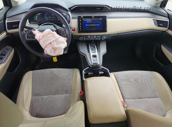 JHMZC5F10JC013230 2018 HONDA CLARITY Green Вид панелі приладів