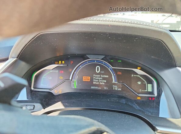 JHMZC5F12JC021930 2018 HONDA CLARITY Maroon Вид щитка приладів