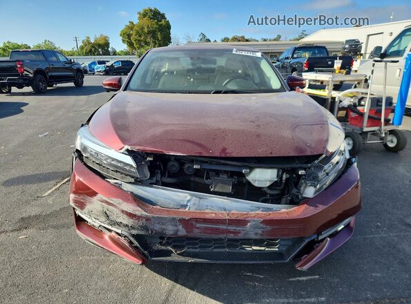 JHMZC5F12KC005826 2019 HONDA CLARITY Burgundy Front view