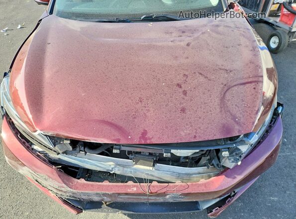 JHMZC5F12KC005826 2019 HONDA CLARITY Burgundy Rear interior view