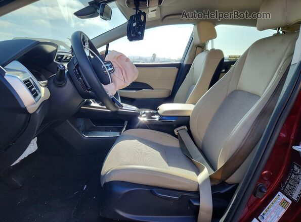 JHMZC5F12KC005826 2019 HONDA CLARITY Burgundy Front interior view