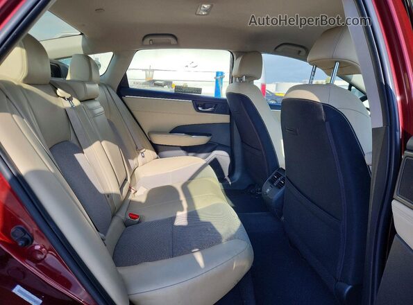JHMZC5F12KC005826 2019 HONDA CLARITY Burgundy Rear seats view