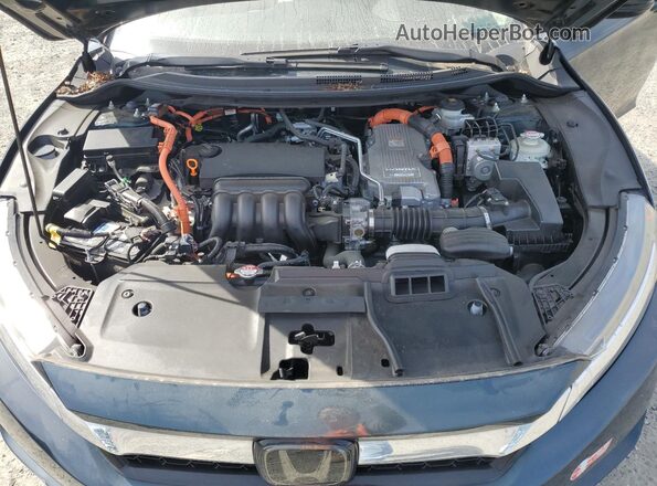 JHMZC5F14JC015496 2018 HONDA CLARITY Blue Вид задньої частини салону