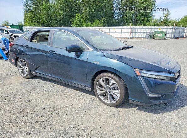 JHMZC5F14JC015496 2018 HONDA CLARITY Blue Передня права чверть