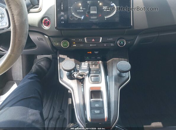 JHMZC5F14JC016681 2018 HONDA CLARITY Black Widok deski rozdzielczej