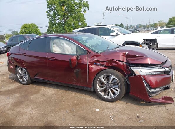JHMZC5F16JC013961 2018 HONDA CLARITY Burgundy Вид задньої частини салону
