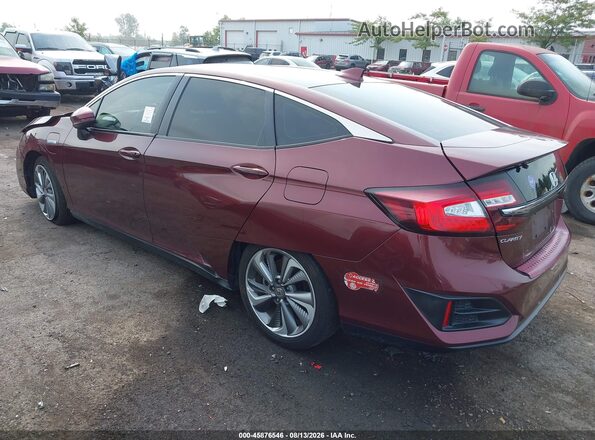 JHMZC5F16JC013961 2018 HONDA CLARITY Burgundy Задня ліва чверть
