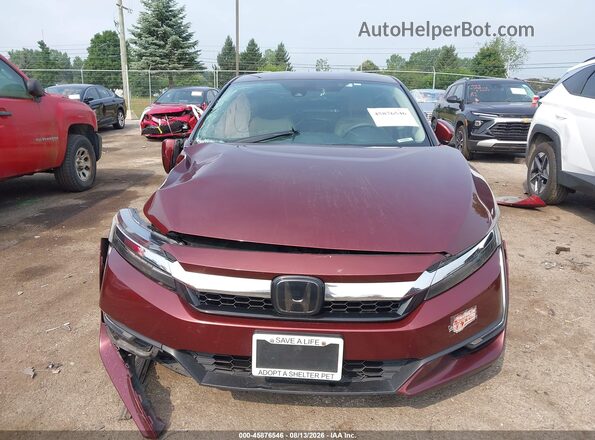 JHMZC5F16JC013961 2018 HONDA CLARITY Burgundy Вид щитка приладів