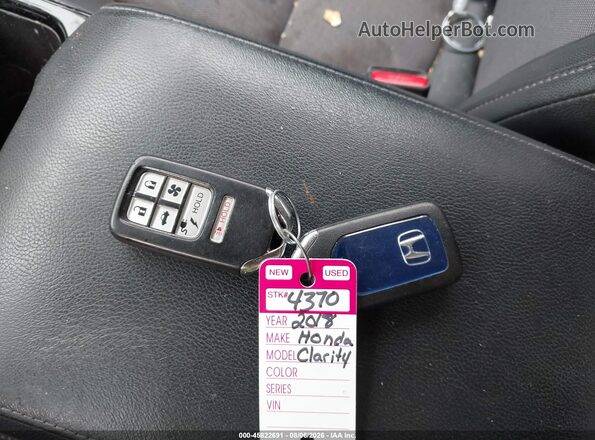 JHMZC5F17JC001995 2018 HONDA CLARITY Black Вид панелі приладів