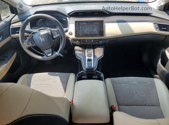 JHMZC5F17JC010535 2018 HONDA CLARITY White Widok deski rozdzielczej
