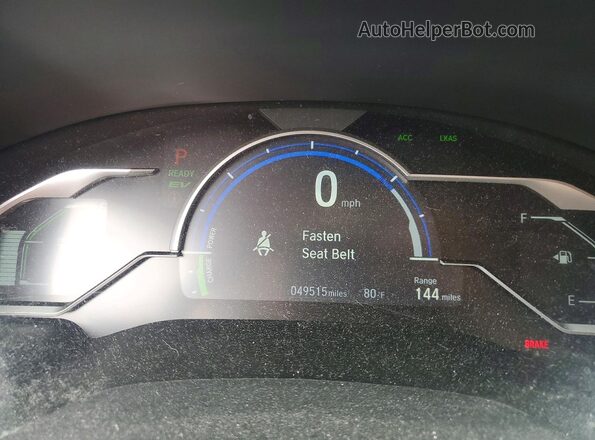 JHMZC5F18JC010771 2018 HONDA CLARITY Серебряный Вид щитка приборов