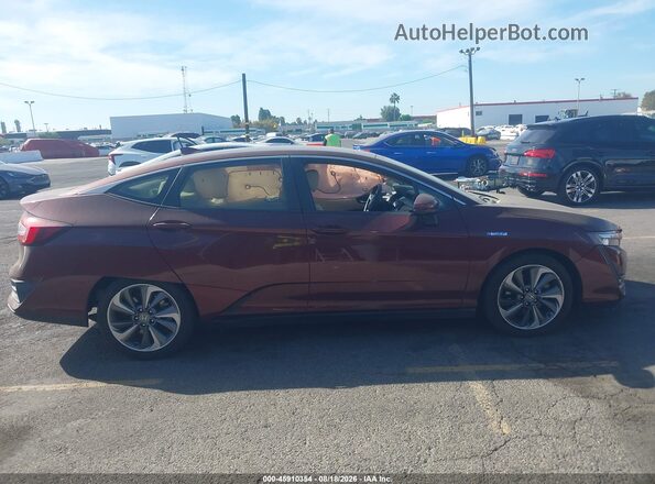 JHMZC5F19JC004641 2018 HONDA CLARITY Maroon Widok wnętrza z tyłu