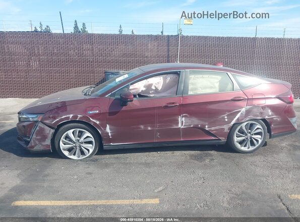 JHMZC5F19JC004641 2018 HONDA CLARITY Maroon Widok wnętrza 360 stopni