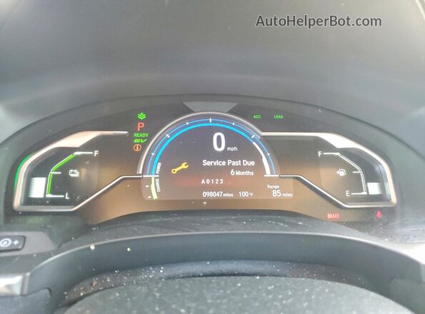 JHMZC5F32MC000808 2021 HONDA CLARITY Silver Вид щитка приладів