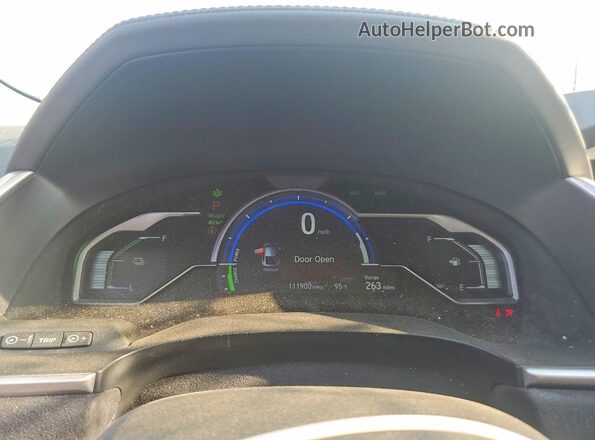 JHMZC5F35JC002192 2018 HONDA CLARITY Silver Вид щитка приладів