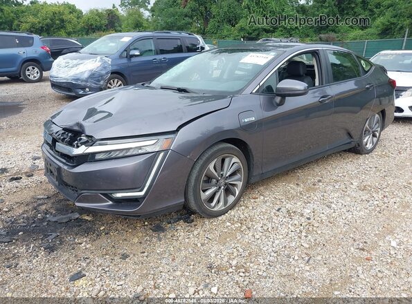 JHMZC5F38JC019228 2018 HONDA CLARITY Серый Передняя левая четверть