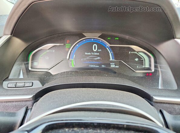 JHMZC5F39JC009999 2018 HONDA CLARITY Black Սարքավորումների վահանակի տեսք